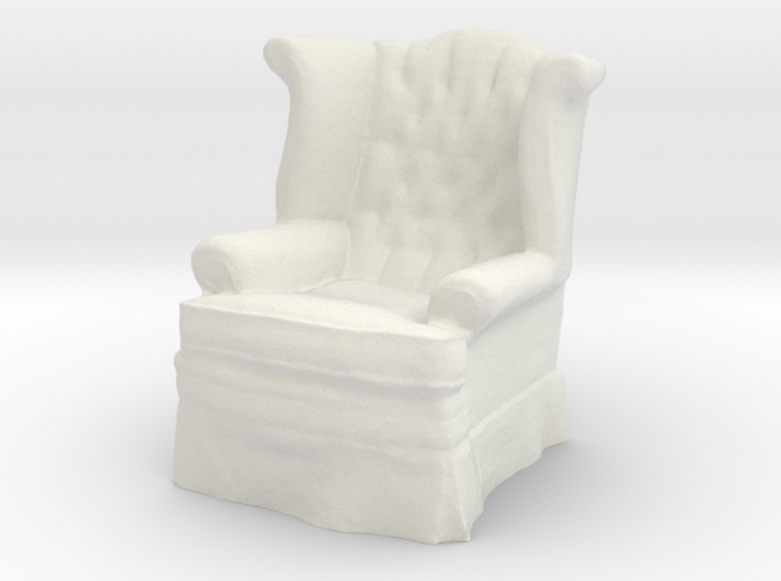 1:24 Tufted Chair 3d printed