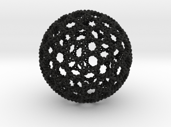 Geodesic Dome Braid Knot 3d printed