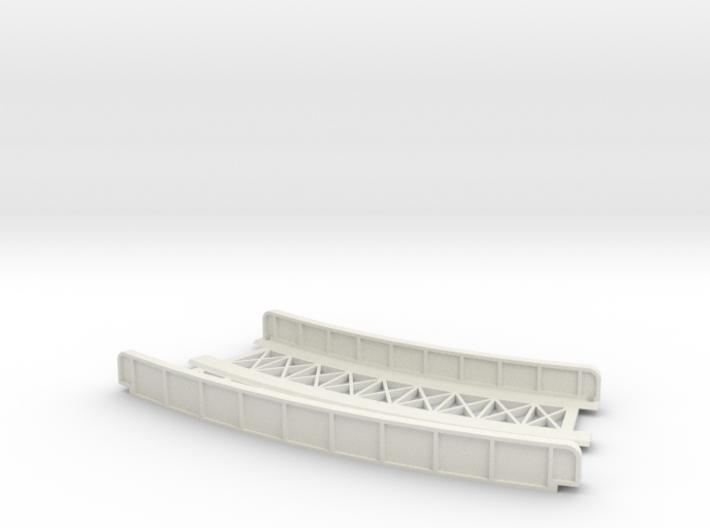 CURVED 220mm-245mm 30° DOUBLE TRACK VIADUCT 3d printed