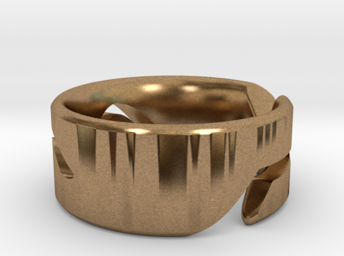 RING WAVE CUSTOMIZABLE Size 7 3d printed