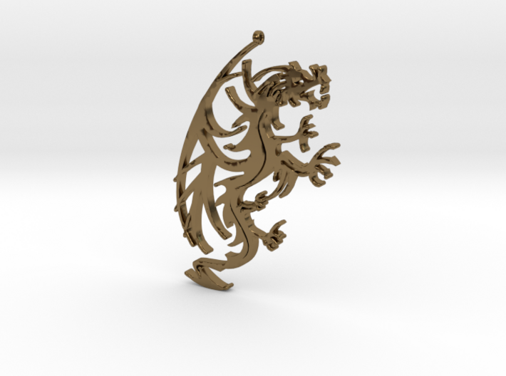 Dragon Pendant 3d printed