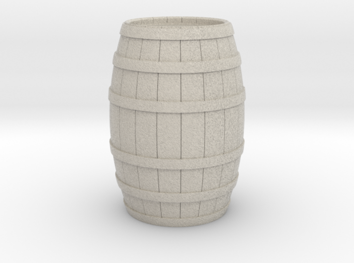 Wood Barrel 3d printed
