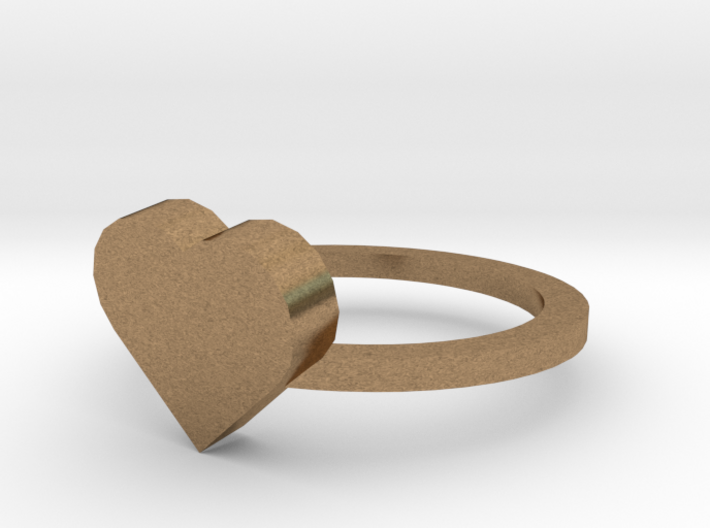 Heart Ring size 11 3d printed