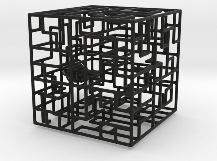 Escher’s Playground 3D Maze Cube 3d printed