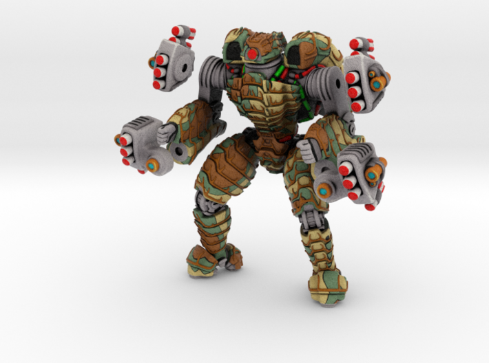 Mech suit with missile pods (10) 3d printed