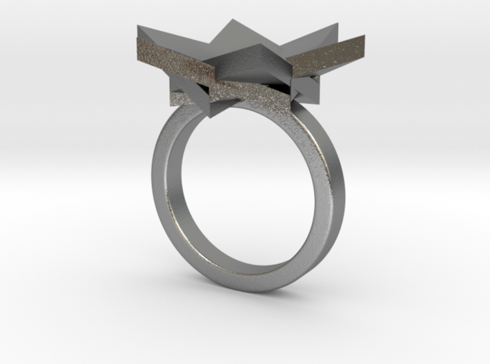 Six Points Flower Ring S 3d printed