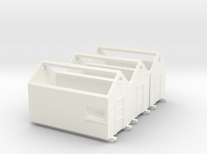 H0 logging - Storage Sheds (3pcs) 3d printed
