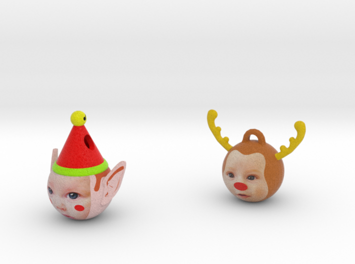 elf &amp; Reindeer 3d printed