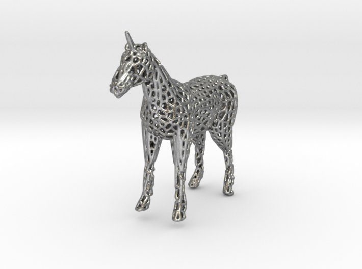 Unicorn Voronoi 3d printed