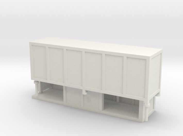JCDecaux Shelter (enclosed) 1:148 N Gauge 3d printed