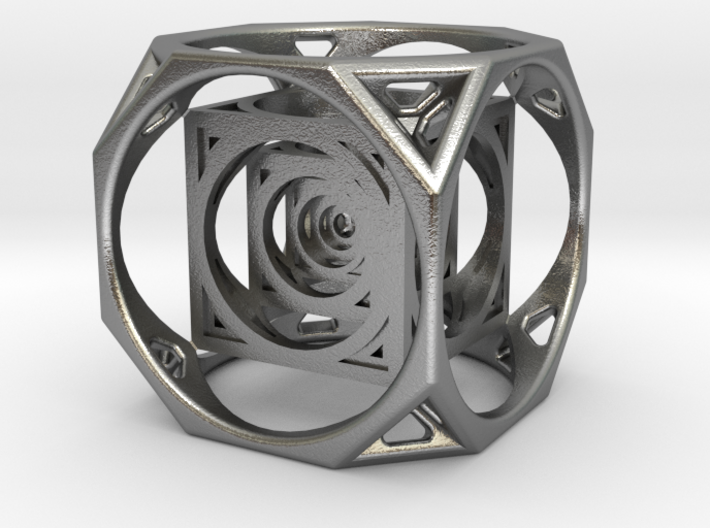 3D Cube paperweight 3d printed