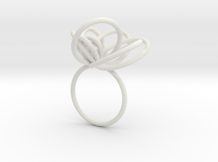Flora Ring A (Size 7) 3d printed 