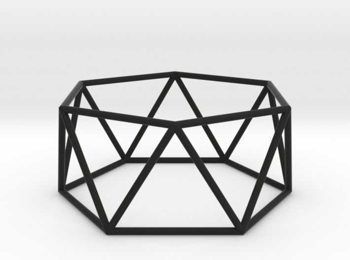 hexagonal antiprism 70mm 3d printed