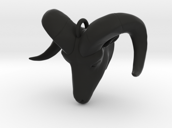 Ram Head Pendant 3d printed