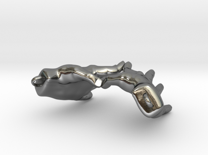 Hand Heart w/ Chain Loops 3d printed