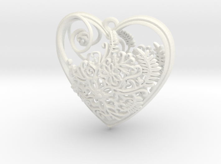 Elven Heart 3d printed