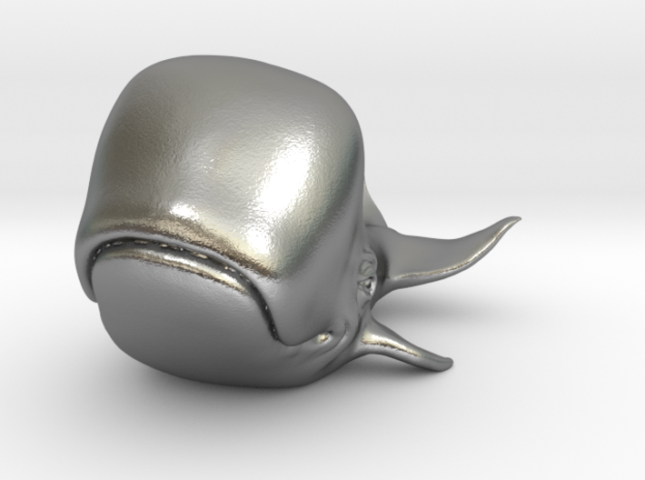Happy Whale small 60mm long 3d printed