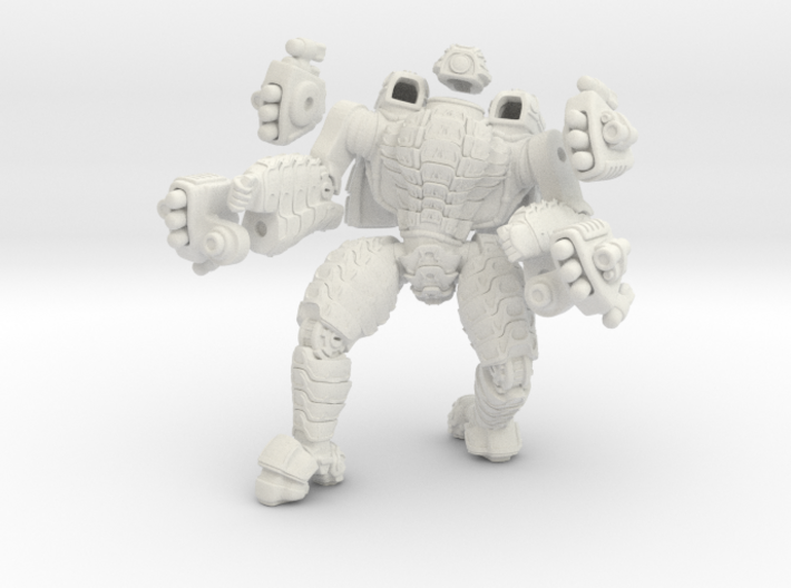 Mech suit with twin missile pods.(12) 3d printed
