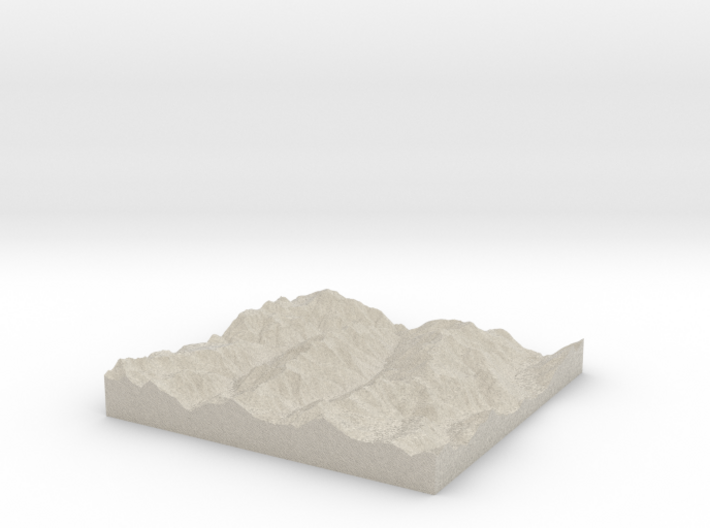 Model of McCoy Peak 3d printed