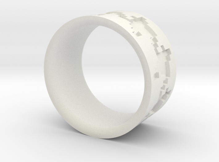 Pied de poule ring 3d printed