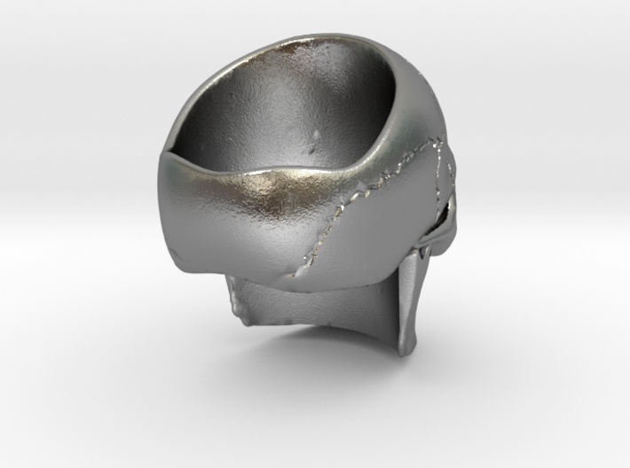 High Detail Skull Ring with Attitude (Men's or Wom 3d printed
