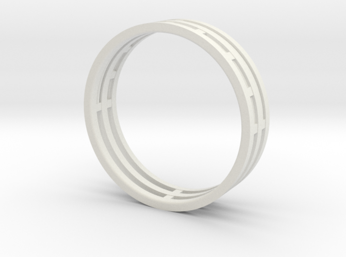 Nice modern ring : symmetrie at work 3d printed