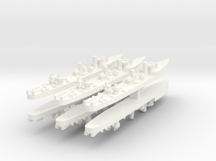 Admiralty S Destroyer (SRE) 1:1800 x6 3d printed
