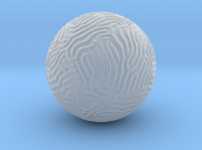 Small Reaction Diffusion Sphere 3d printed
