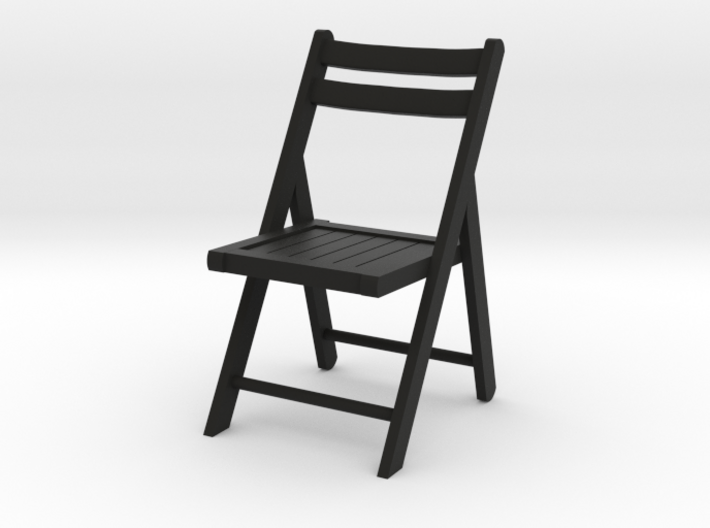 1:24 Wood Folding Chair (Not Full Size) 3d printed
