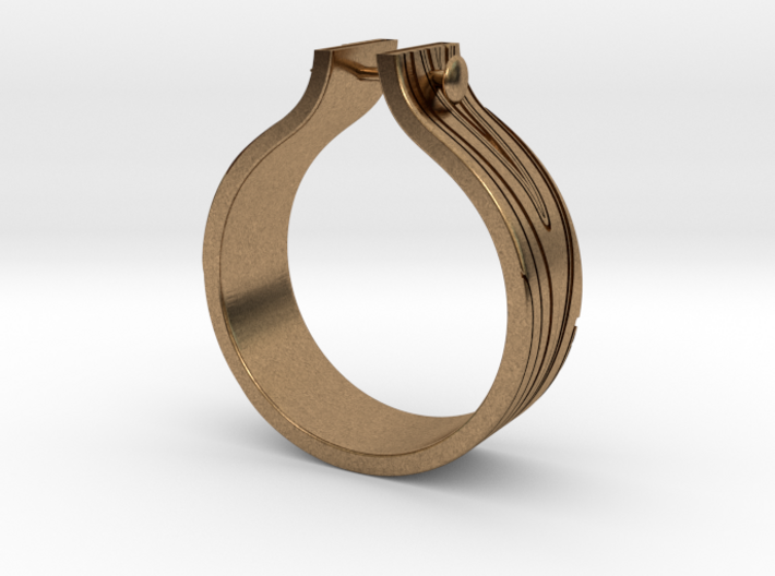 WOOD &amp; NAIL Ring 3d printed