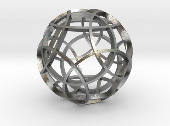 Rhombicosidodecahedron (narrow) 3d printed
