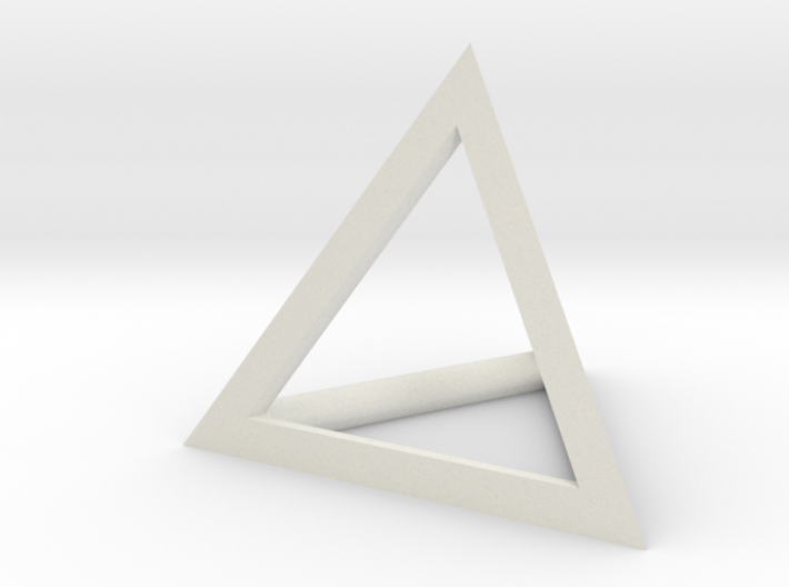 Triangle Pendant - thick 3d printed