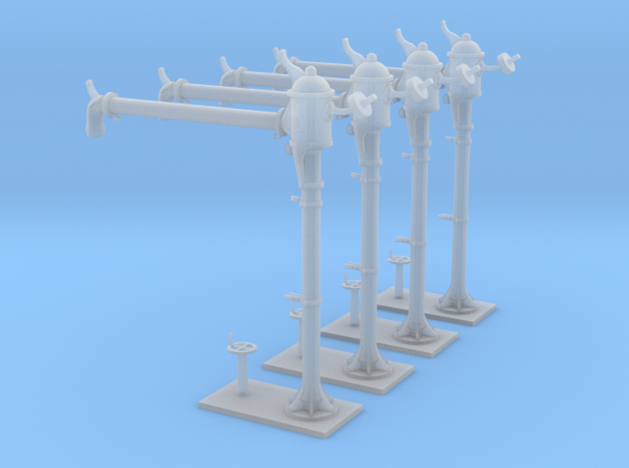 4 NMBS waterkranen / 4 colonnes SNCB (long) 3d printed