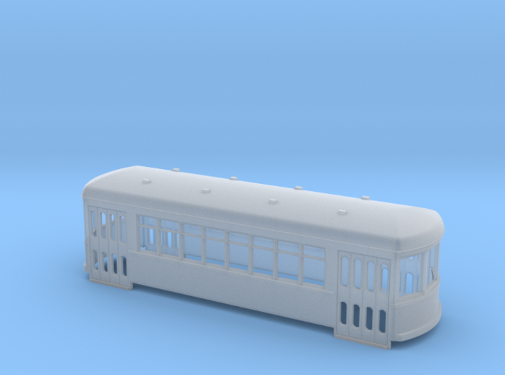 N gauge short trolley City car 8 window 3d printed