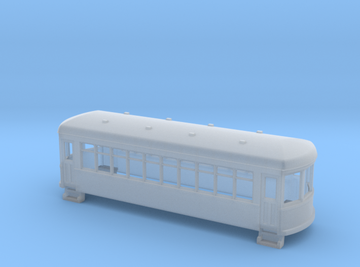 N gauge short trolley car 3d printed