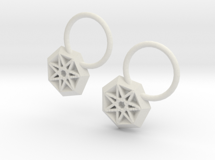 Star Earrings 3d printed