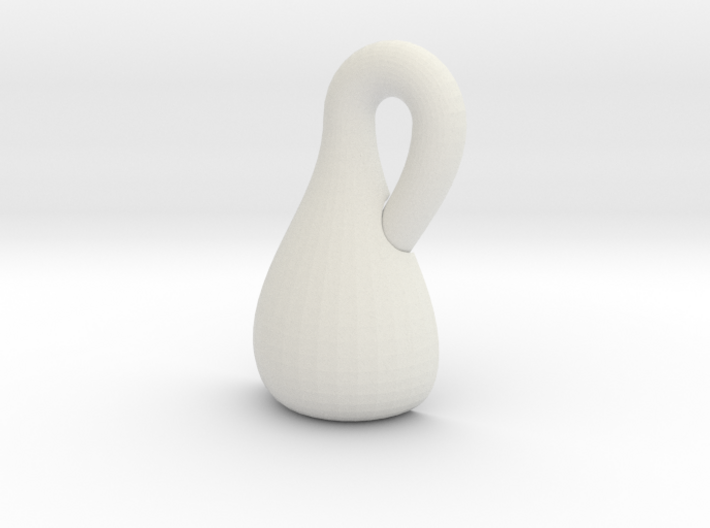 Right-hand Half Klein Bottle 9.85 in. tall 3d printed