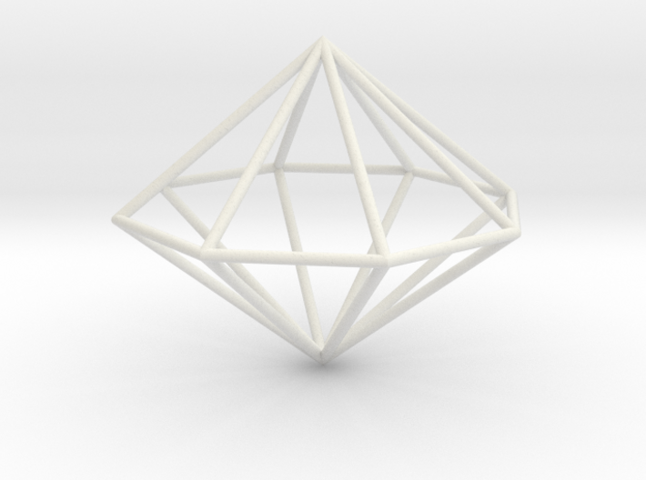 octagonal dipyramid 70mm 3d printed
