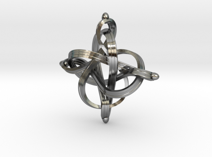 Infinity 3d printed Infinity loop pendant