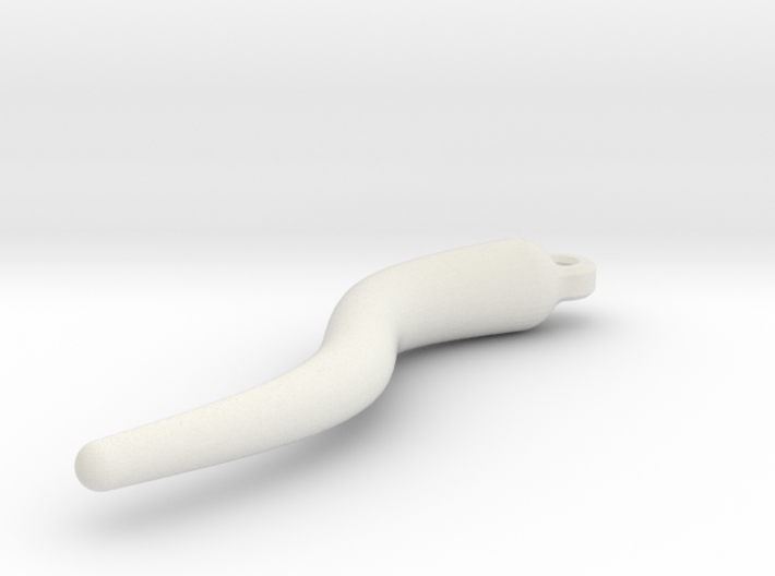 Italian Horn Pendant - Good Luck Charm 3d printed