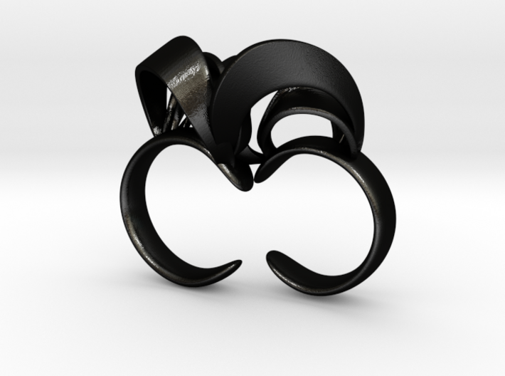 Ribbon Double Ring 8/9 3d printed