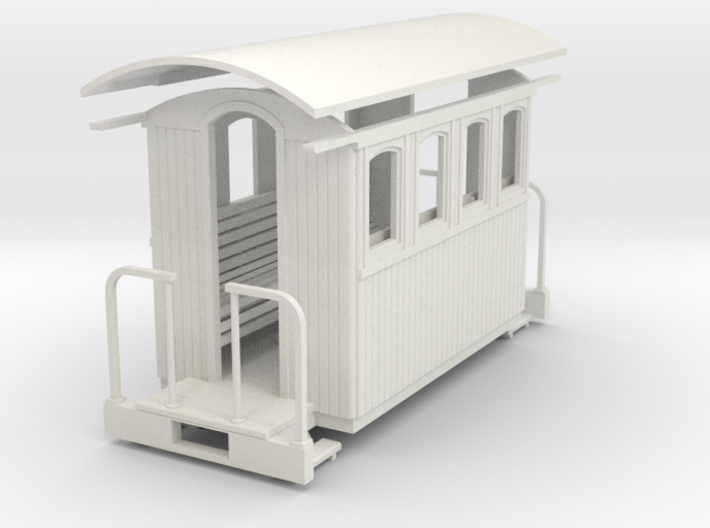 On20/On18 4 wheeled coach Body 3d printed