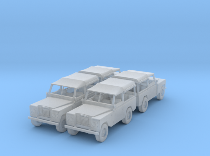 4 Landrover 1:120 3d printed
