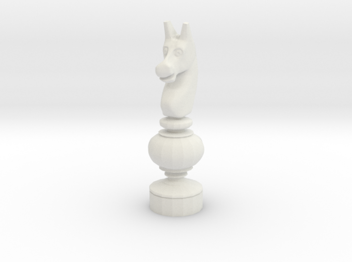 Smaller Staunton Knight Chesspiece 3d printed