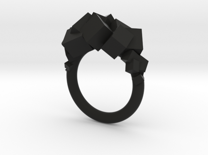 Rock Ring size 7 3d printed