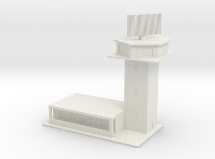 1/700 Control Tower And RADAR 3d printed