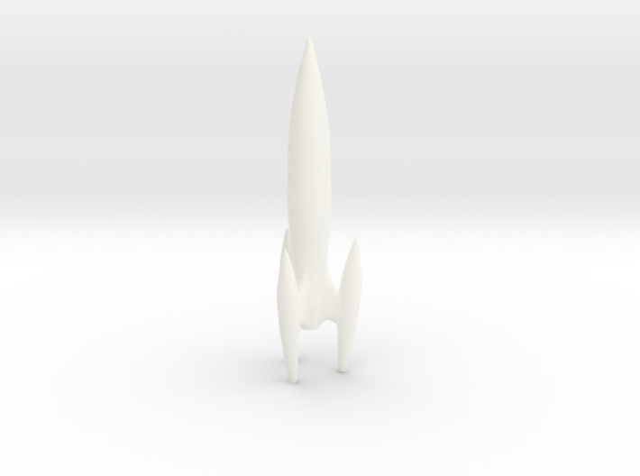 Retro Rocket 1 Miniature (flight stand hole) 3d printed