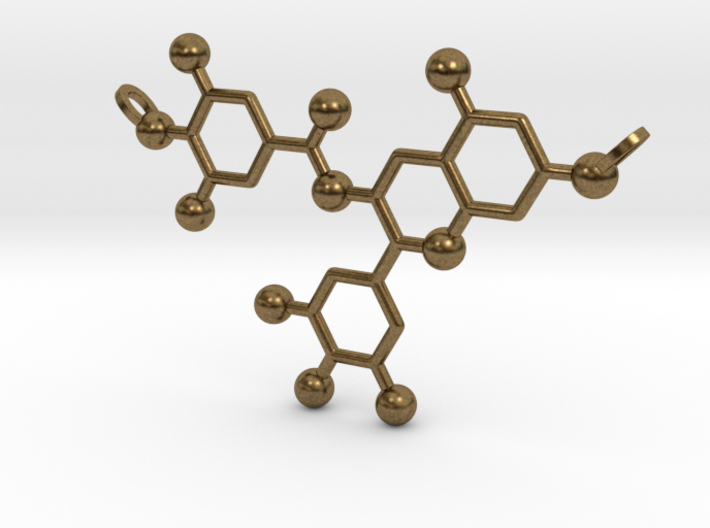 Green Tea Molecule 3d printed