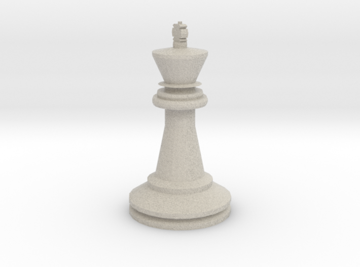 Large Staunton King Chesspiece 3d printed