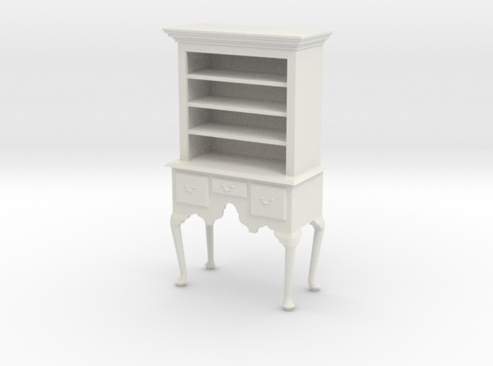 1:24 Queen Anne Highboy, with Shelves 3d printed